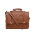 Andre 4215 Tan Leather  Briefcase
