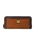 Ara W2 Tan Leather Zip Around Wallet