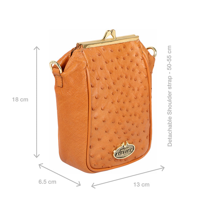 Argonne Tan Leather Sling Bag