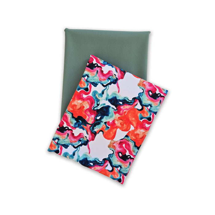 Athletic Print Kit | Watercolour Swirls + Sage - Fabric + Flow Textile Co.