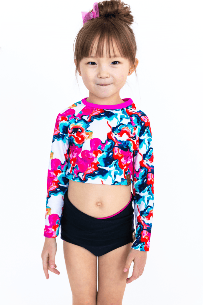 Athletic Print | Watercolour Swirls - Fabric + Flow Textile Co.