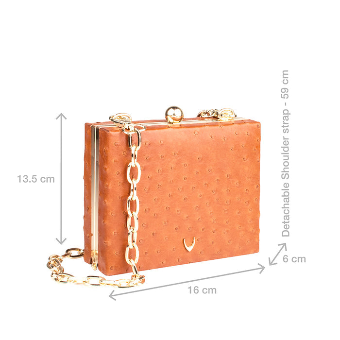 Aube Tan Leather Sling Bag