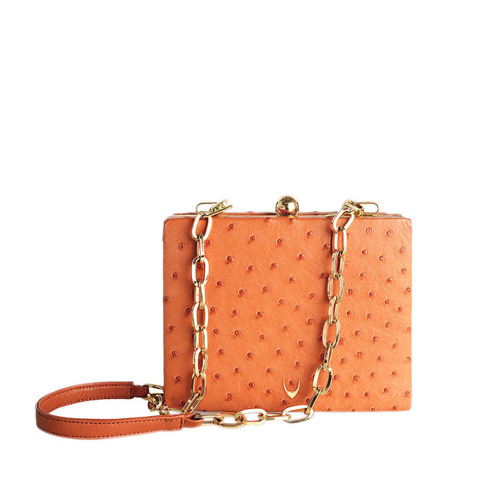 Aube Tan Leather Sling Bag