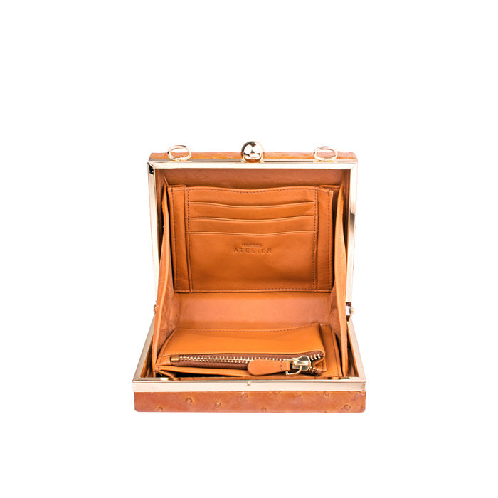 Aube Tan Leather Sling Bag