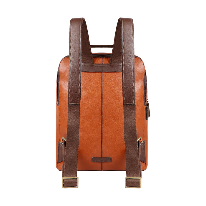 Barcelona 03 Tan Leather  Backpack