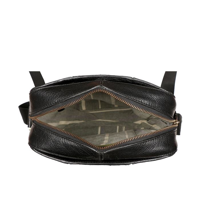 Bawa 01 Black Leather  Crossbody