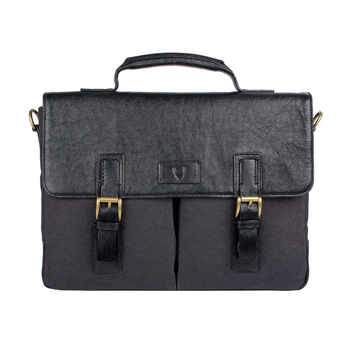 Bedouin 01 Black Canvas Briefcase