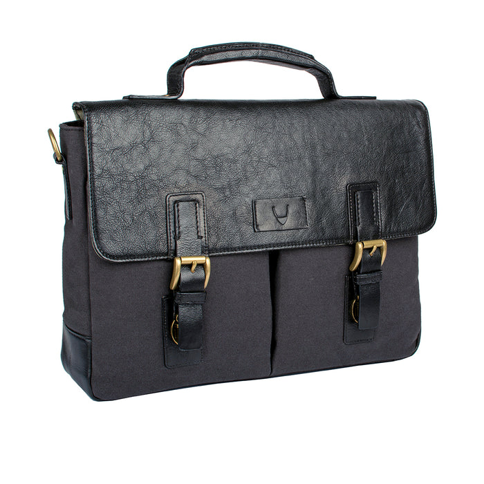 Bedouin 01 Black Canvas Briefcase