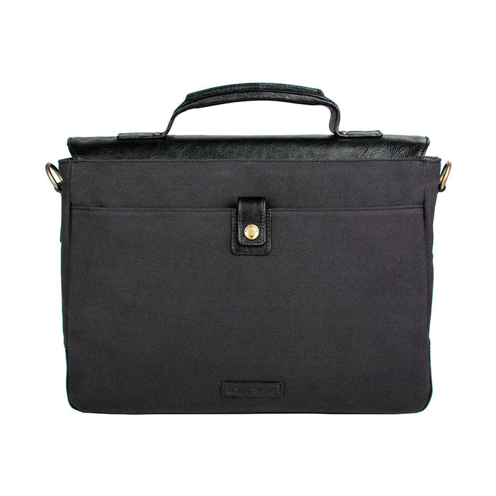 Bedouin 01 Black Canvas Briefcase