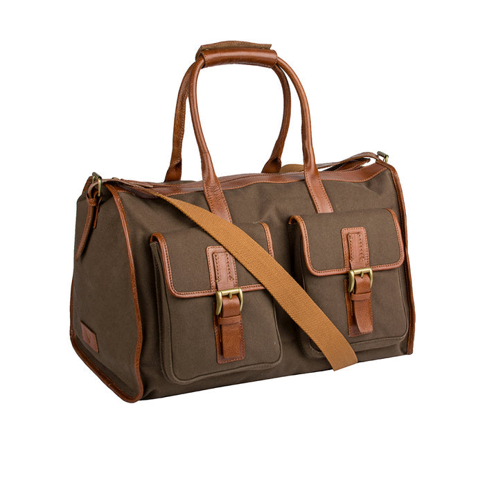 Bedouin 05 Green Canvas Briefcase
