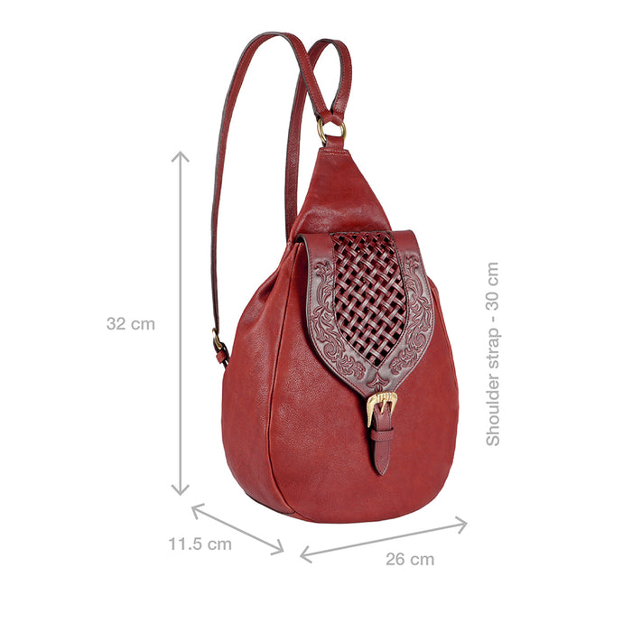 Belle Star 03 Marsala Leather Backpack