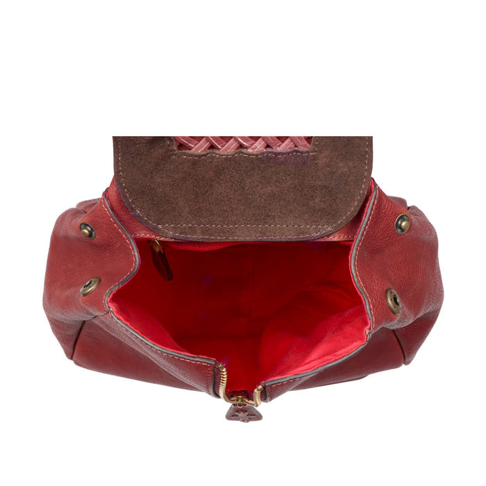 Belle Star 03 Marsala Leather Backpack