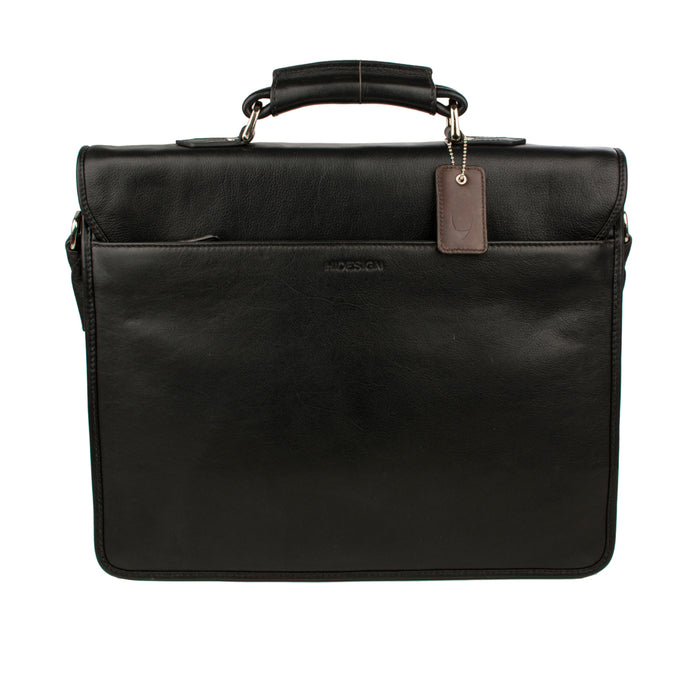 Bentley Parma Black Leather  Briefcase