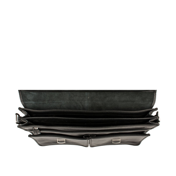 Bentley Parma Black Leather  Briefcase