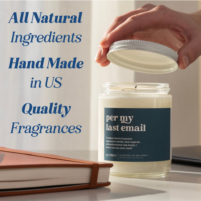 Apple + Mahogany Scented Candle