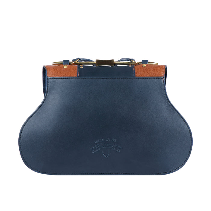 Billy 02 Blue Leather Crossbody