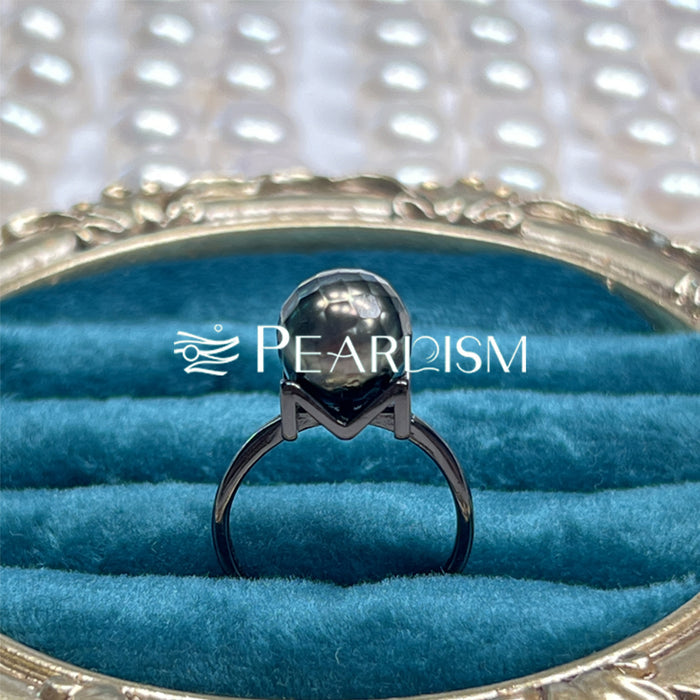【Black Knight 】S925 Silver Black M-Ring【PEARLISM】
