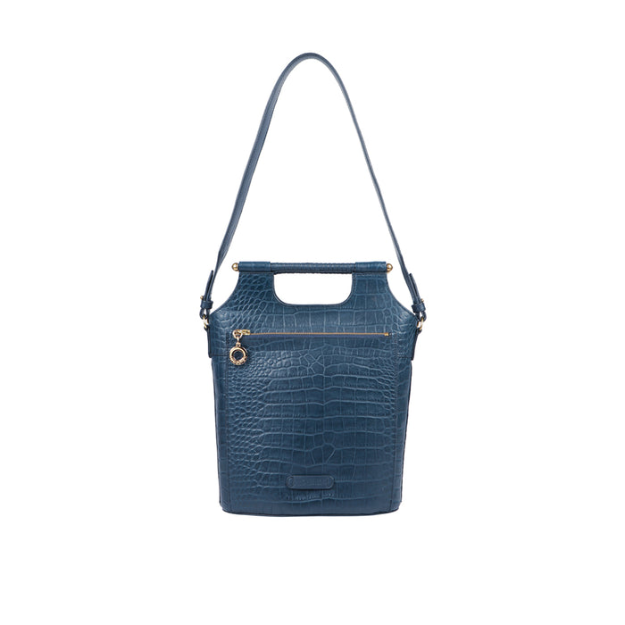 Black Magic 02 Blue Leather Shoulder Bag