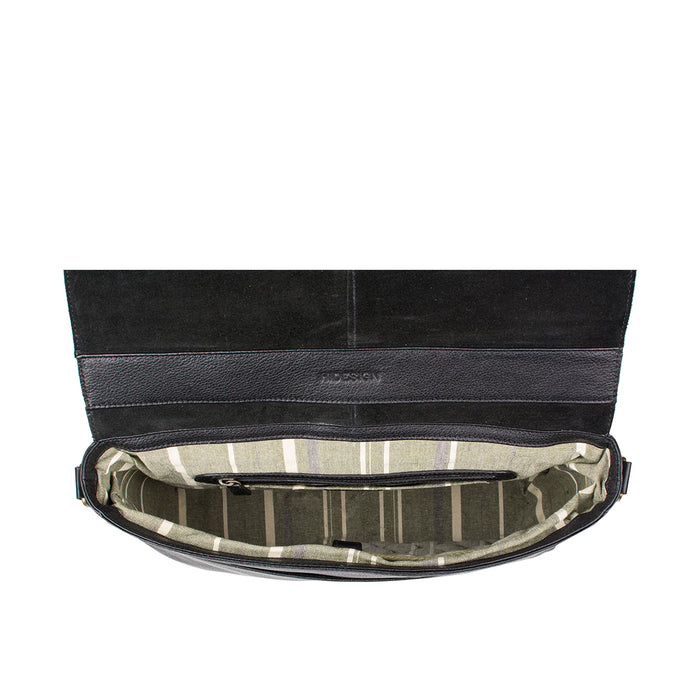 Bleaklow 01 Black Leather  Briefcase