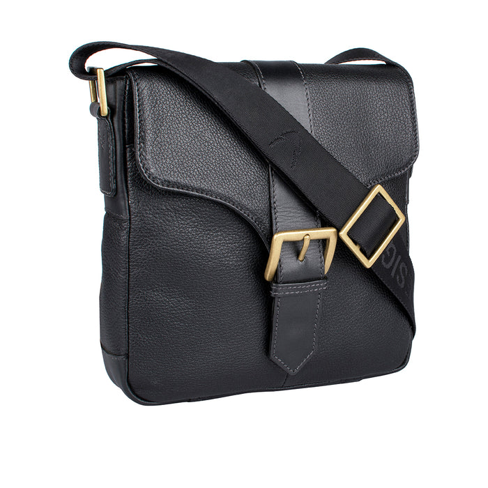 Bleaklow 03 Black Leather  Crossbody