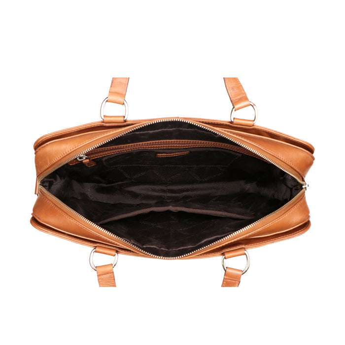 Bond 01 Tan Leather  Briefcase