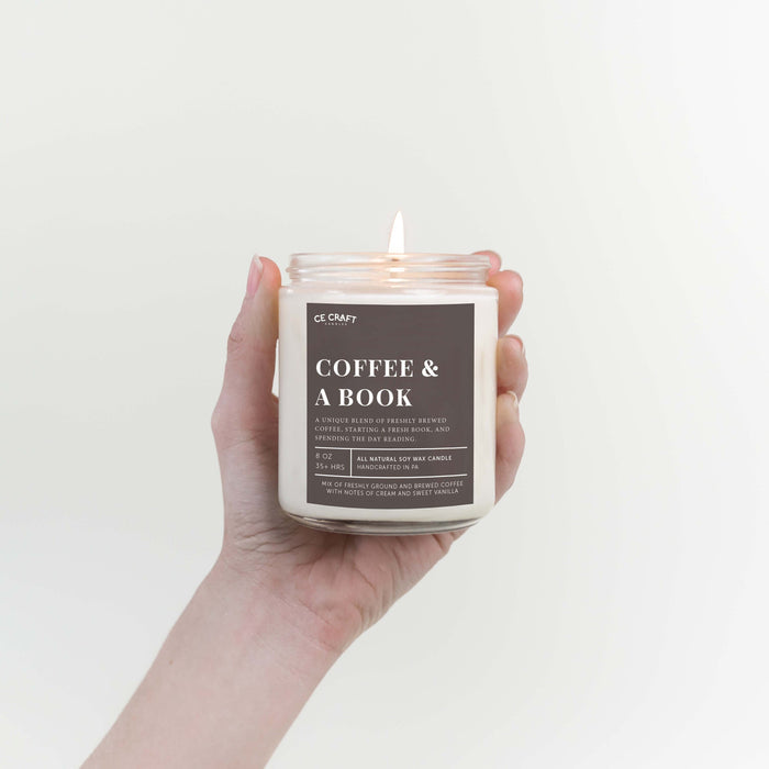 Coffee and A Book Scented Candle Candle CE Craft