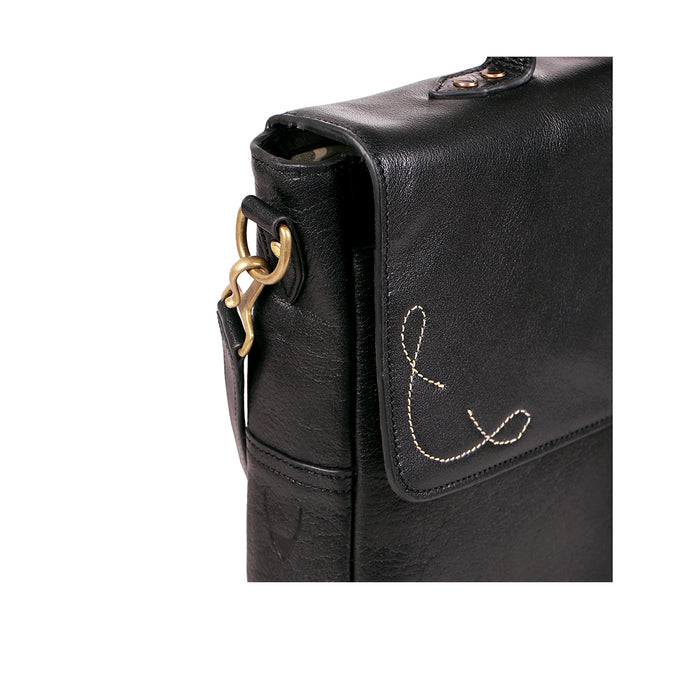 Boulder 02 Black Leather  Briefcase