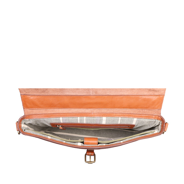 Boulder 02 Tan Leather  Briefcase