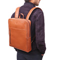 Boulder 03 Tan Leather  Backpack