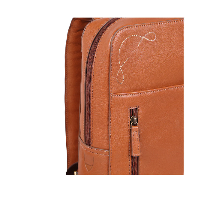 Boulder 03 Tan Leather  Backpack