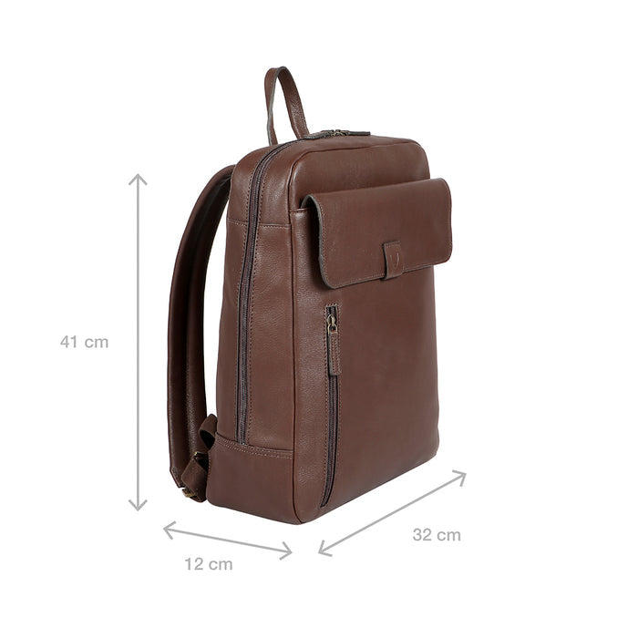 Brick Lane 03 Brown Leather  Backpack
