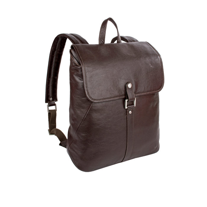 Brosnan 01 Brown Leather  Backpack