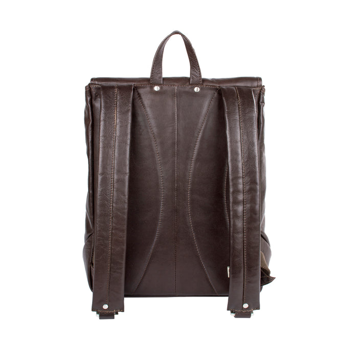 Brosnan 01 Brown Leather  Backpack