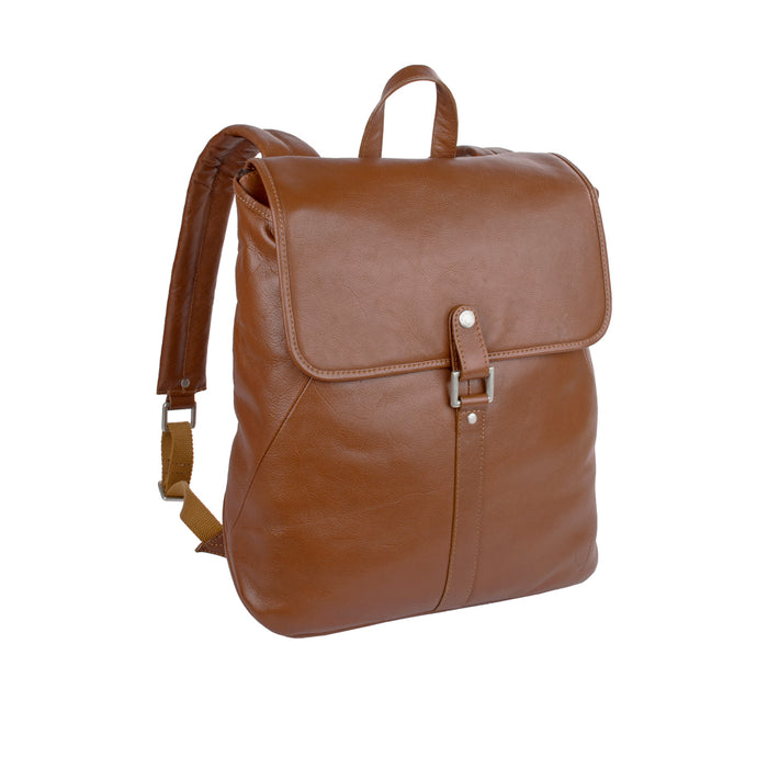 Brosnan 01 Tan Leather  Backpack