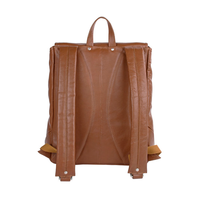 Brosnan 01 Tan Leather  Backpack