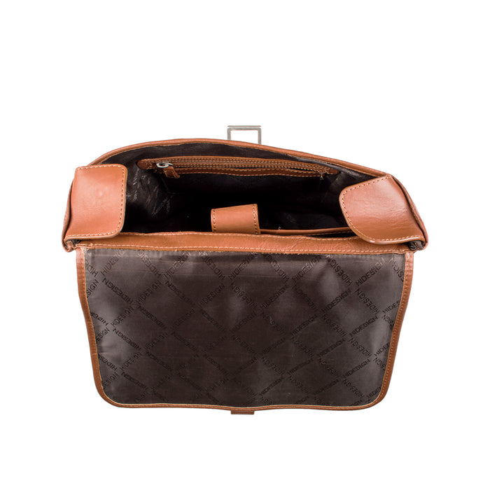 Brosnan 01 Tan Leather  Backpack