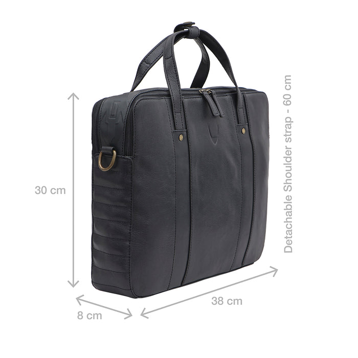 Carnaby 03 Blue Leather  Briefcase