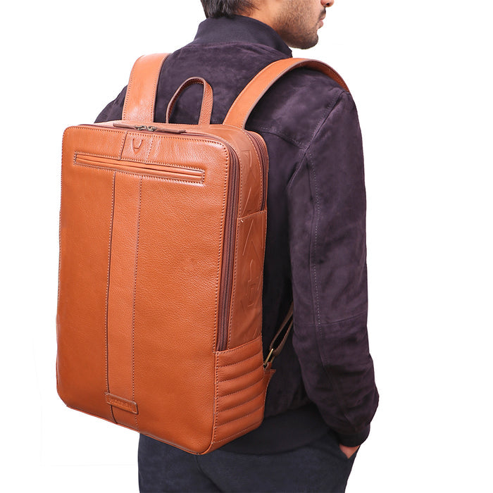 Carnaby 04 Tan Leather  Backpack