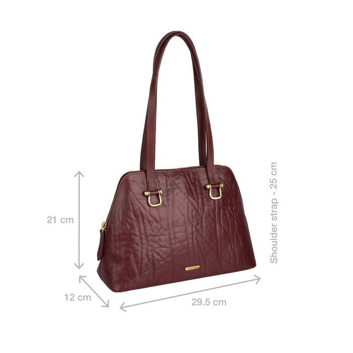 Cera 01 Red Leather Tote Bag
