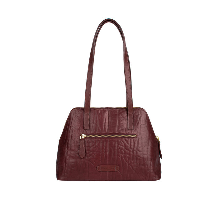 Cera 01 Red Leather Tote Bag