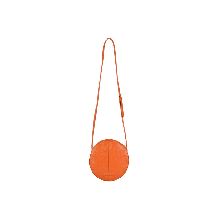 Charleston 04 Orange Leather Sling Bag