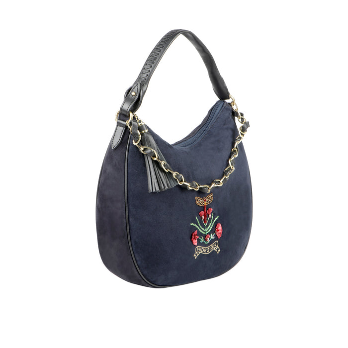 Colette 02 Blue Leather Hobo