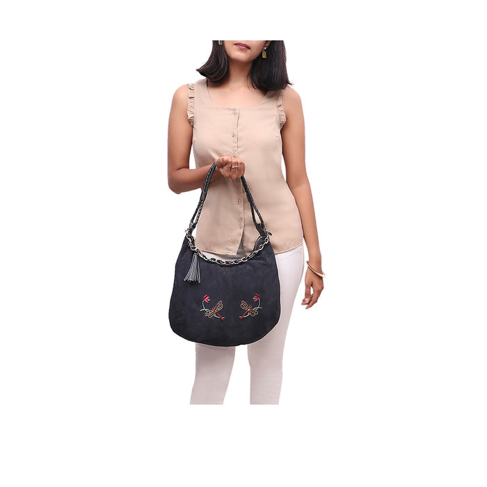 Colette 04 Blue Leather Hobo