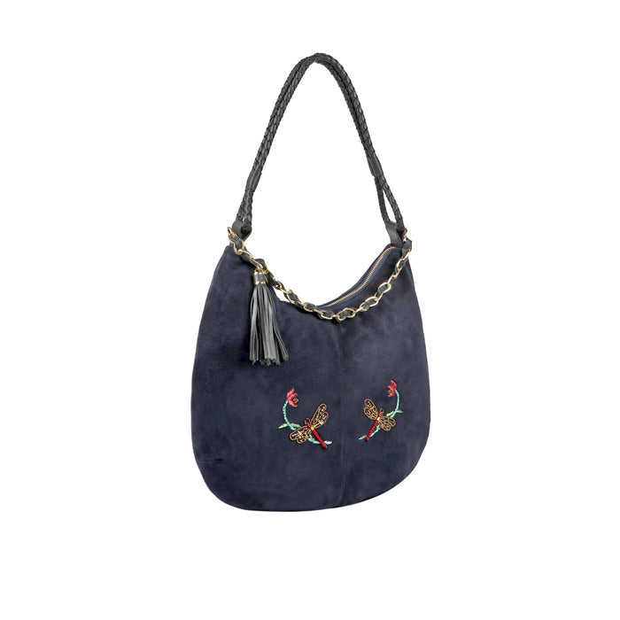 Colette 04 Blue Leather Hobo