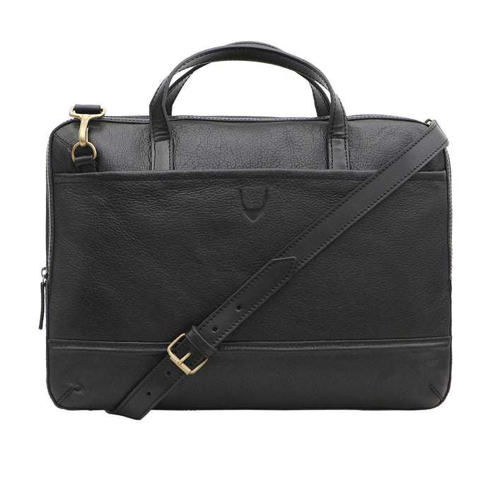 Cougar 01 Black Leather  Briefcase