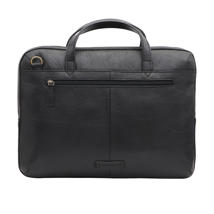 Cougar 01 Black Leather  Briefcase