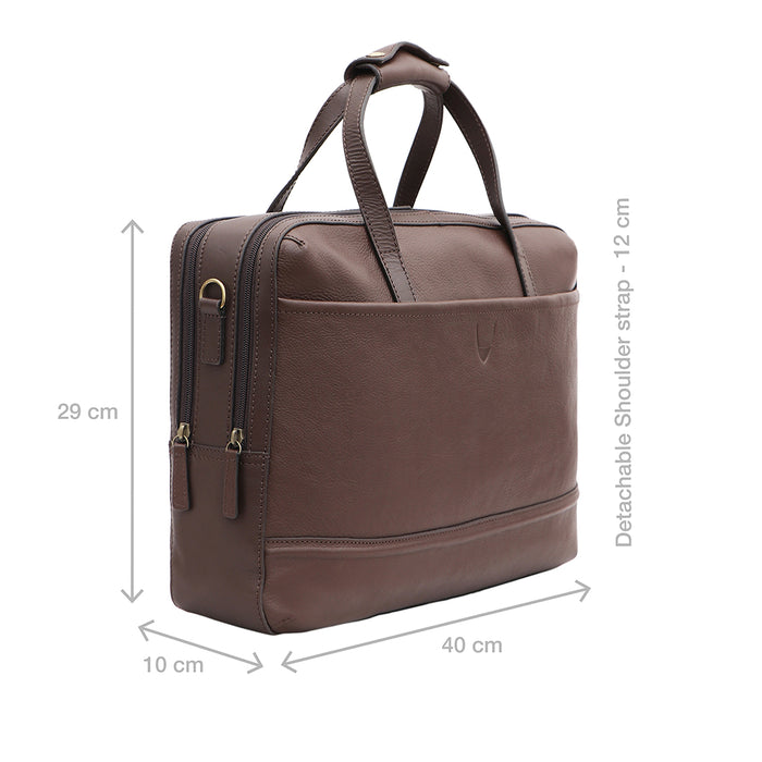 Cougar 02 Brown Leather  Briefcase