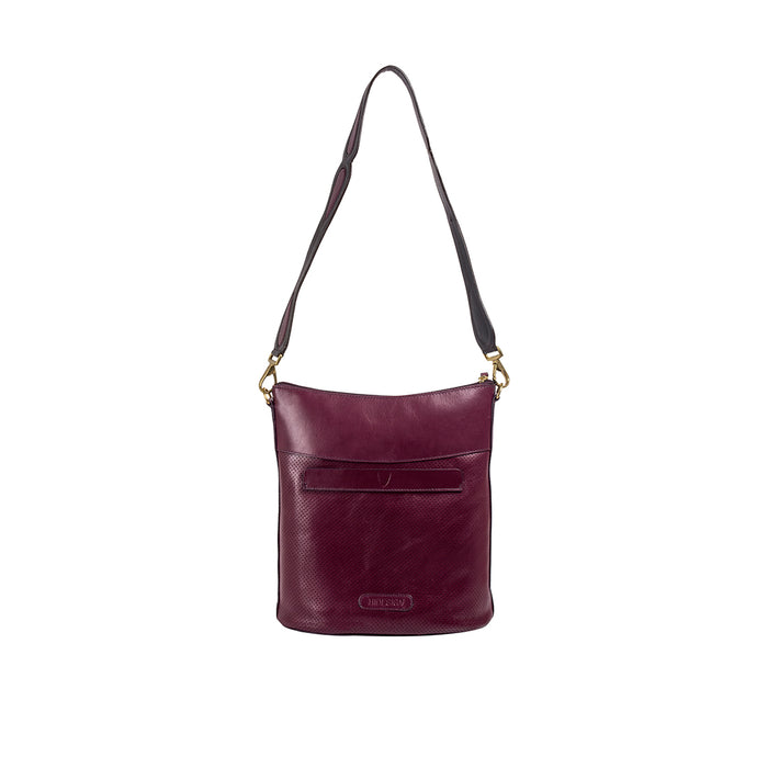 Dancing 01 Purple Leather Tote Bag