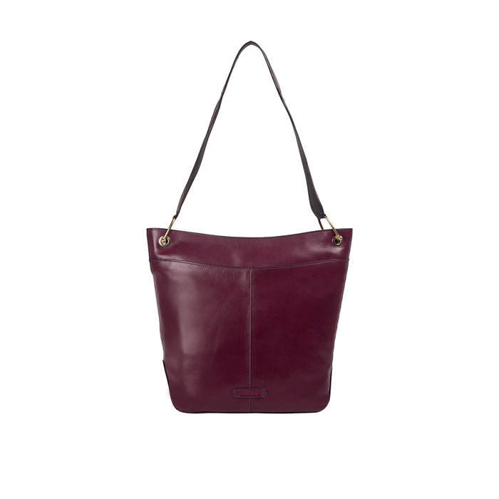 Dancing 03 Purple Leather Tote Bag