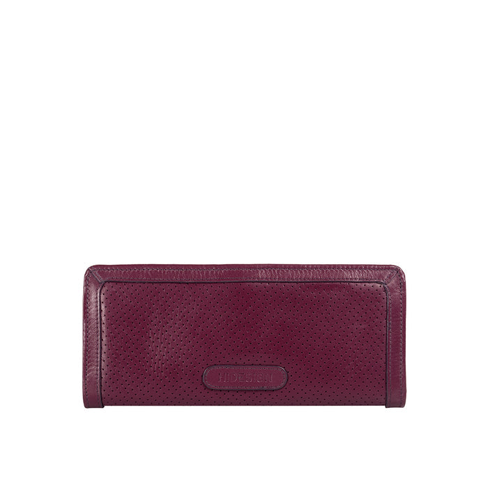 Dancing W2 Purple Leather Bi-Fold Wallet